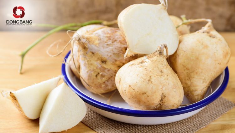 Trong mỗi củ đậu có lượng calo tương đối thấp 