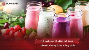 10 loại sinh tố giảm mỡ bụng nhanh chóng kèm công thức
