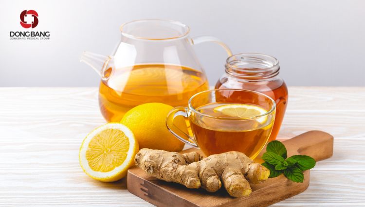 Trà chanh gừng có vị chua cay nhẹ 