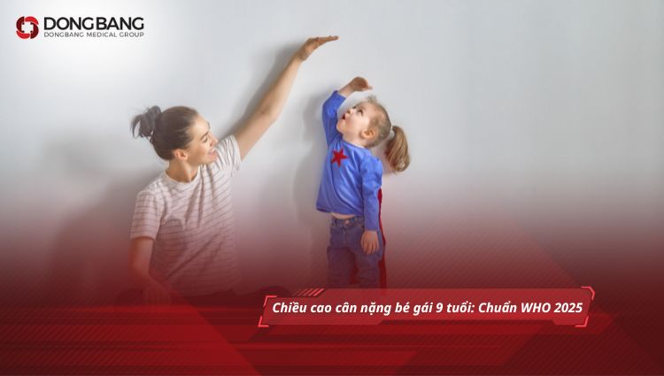 chiều cao cân nặng bé gái 9 tuổi